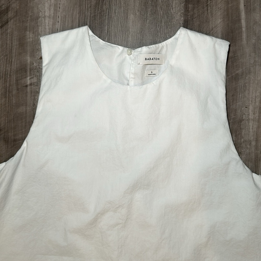 Babaton Eaton Poplin A-Line Tent Dress - Small - Picture 3 of 10